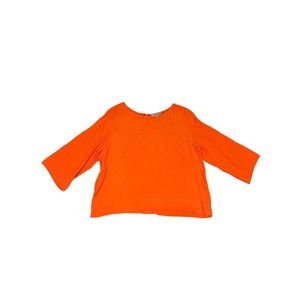 Women's Sam & Lavi Long Sleeve Blouse,‎ Orange, M, #382-O